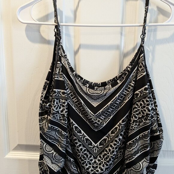 Cache Maxi Dress, Women's Large, Chevron Pattern, Adjustable Straps - Picture 2 of 12